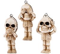 3 Pcs Ciondolo Borsa in Resina Portachiavi Arredamento Decorazione