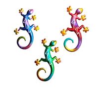 3 Pcs Ciondolo Da Giardino Forma Geco Parete Arredamento Della Casa Decorazione