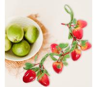 3 Pcs Ciondolo Di Frutta Artificiale Ghirlanda Decorativa Fragole
