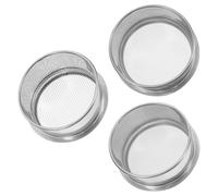 3 Pcs Colino Maglia Fine Setaccio Farina Rotondo Utensili Acciaio Inossidabile