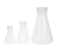 3 Pcs Conical Flask for Chemistry Plastic Laboratory Beuta Di Plastica