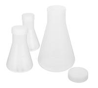 3 Pcs Conical Flask Plastic for Experiment Beuta Chimica Fiaschetta Di Plastica