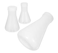 3 Pcs Conical Flask Plastic for Laboratory Use Beuta Di Plastica