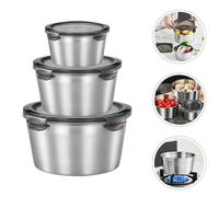 3 Pcs Contenitore Alimenti Portavivande Ermetico Contenitori Per Di Stoccaggio