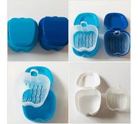 3 Pcs Contenitore Dentiera Per La Conservazione Della Protesi Caso Di