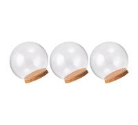 3 Pcs Contenitori Decorativi Scatola Portaoggetti Cupola Vetrina