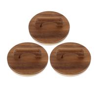 3 Pcs Coperchio Conserve in Legno Riutilizzabile Di Ricambio Contenitori