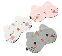 3 Pcs Copertura Gli Occhi Da Viaggio Maschera Di Sonno Dormire Carina Bambini