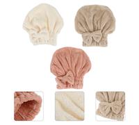 3 Pcs Cuffia Per Asciugare Capelli Asciugamani Hotel Asciugamano Assorbenti