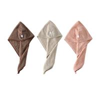 3 Pcs Cuffia Per Capelli Ad Asciugatura Rapida Asciugamano Secco Veloce