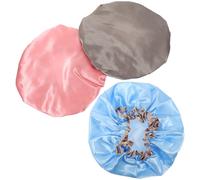 3 Pcs Cuffie Da Doccia Per Signora Cappelli Donna Donne Capo Impermeabili