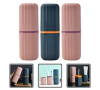 3 Pcs Custodia Da Viaggio Per Spazzolino Contenitore Dentifricio