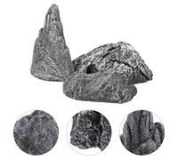 3 Pcs Decorazione Acquario Rocce Del Serbatoio Di Pesce Da Giardino