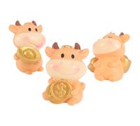 3 Pcs Decorazione Auto Arredamento Interno Dell'auto Ornamento Di Mucca