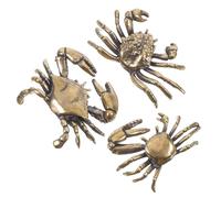 3 Pcs Decorazione Della Casa Ornamenti Di Granchi Statue Decorazioni Per