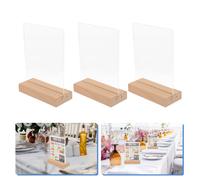 3 Pcs Espositore Menu Supporto Porta Targa Display Del Per Schede
