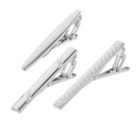 3 PCS Fermacravatta Lucido in Metallo Spilla Da Per Uomo Puntine