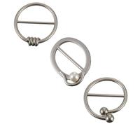 3 Pcs Fermaglio Per Maglietta Fibbie Metallo Fermacravatta Camicia
