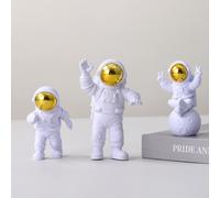 3 PCS Figure astronaute Statues Statue Spazio Spazio Astronauta SCULPURE DI