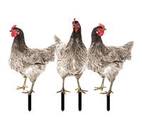 3 Pcs Figurina Da Giardino Con Animali Cartello Prato Ornamento Del Cortile