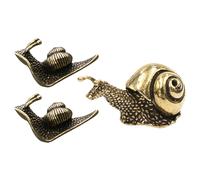 3 Pcs Figurina Di Lumaca Ottone Della Metallo Decorazione Lumache Per Casa