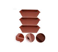 FIORIERA TERRA EFFETTO LEGNO 80X40X34H TERRACOTTA SENZA SOTTOFIORIERA PLASTICA