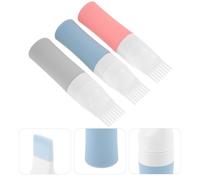 3 Pcs Flacone Applicatore Pettine Portatile Per Radici Olio Cuoio Capelluto