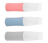 3 Pcs Flacone Applicatore Pettine Radice Per Radici Olio Cuoio Capelluto