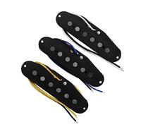 3 Pcs Flat-Top Alnico 5 Magnete Single Coil Pickup Nero Collo/Medio/Ponte Pickup Per Parti Di Chitarra Elettrica Pickups Set per Chitarra Elettrica