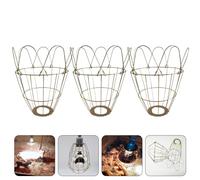 3 Pcs Gabbia Per Lampadina Riscaldante Coprilampada Resistente Calore Paralume