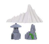 3 Pcs Giardino Roccioso Con Simulazione Micropaesaggi Accessori Per Il Zen