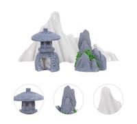 3 Pcs Giardino Roccioso Con Simulazione Micropaesaggi Accessori Per Zen Il