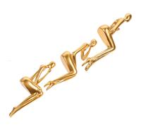 3 Pcs Il Pensatore Statua Arredamento Astratto Decorazione Della Mensola Libro
