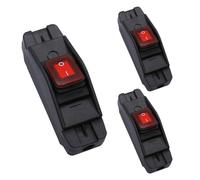 3 Pcs Interruttore Bipolare Lampada Interruttore A Cavo In Linea Per Impieghi Gravosi Con Display LED luminoso 16A 230 V Adatto Per Uso Esterno Adatto Per Lampade Elettrodomestici Ecc