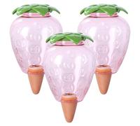 3 Pcs Irrigazione a Goccia per Vasi 500ml, Innaffiare Piante Automatico in Vacanza con Cono di Gocciolamento, Irrigazione Bottiglia Punte Autoirriganti Plastica, Dosatore Acqua per Piante Vaso (B)