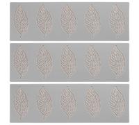 3 Pcs Lascia Muffa Stampo Per Fondente Foglia Dolci Stampi in Silicone