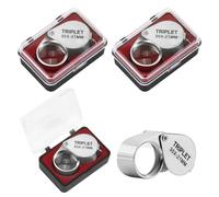 3 PCS Lente D'ingrandimento Tascabile, Lente di Ingrandimento da Gioielliere Professionale 30X con Lente Pieghevole, Esperti di Gioielleria e Collezionisti, Design Compatto e Materiali Premium