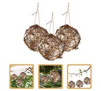 3 Pcs Mangiatoia Per Uccelli Da Esterno Colibrì Materiale La Nidificazione Dei