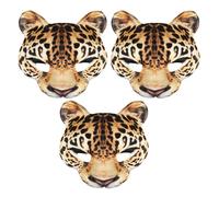 3 Pcs Maschera Per Il Viso Leopardata Cosplay Di Halloween Costume Leopardo
