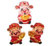 3 Pcs Moneta Di Rame Degli Ornamenti Per La Ricchezza Ufficio Figurina
