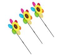 3 Pcs Mulino A Vento Da Giardino Colorato Giocattoli Per Il Dei Bambini