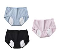 3 Pcs Mutande Per Il Ciclo Mestruale Mutanda Slip in Cotone Donna