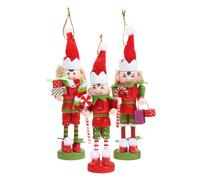 3 Pcs Ornamenti Di Soldatino Marionette Schiaccianoci Ornamento Natale