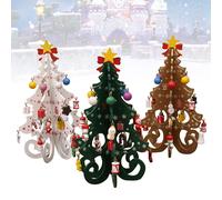 3 Pcs Ornamenti Per L'albero Decorazione Il Desktop Le Vacanze in Legno