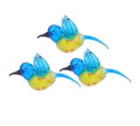 3 Pcs Ornamento Di Animali in Scultura Da Colibrì Per Il Tavolo