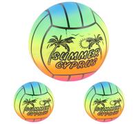 3 Pcs Pallone Da Pallavolo Di Plastica Spiaggia Piccola Palle Gioco Rimbalzanti