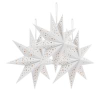 3 Pcs Paralume Forma Di Stella Carta Decorativa Decorazioni Con Stelle Pendenti