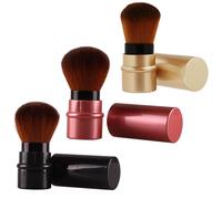 3 Pcs Pennello Per Cipria in Polvere Pennelli Fondotinta Portatile