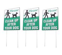 3 Pcs Pet Waste Attenti Ai Cani Cartello Segnale Di Avvertimento Per