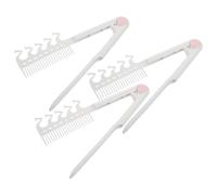 3 Pcs Pettine Compensato Antistatico Lisciante Per Capelli Compatta